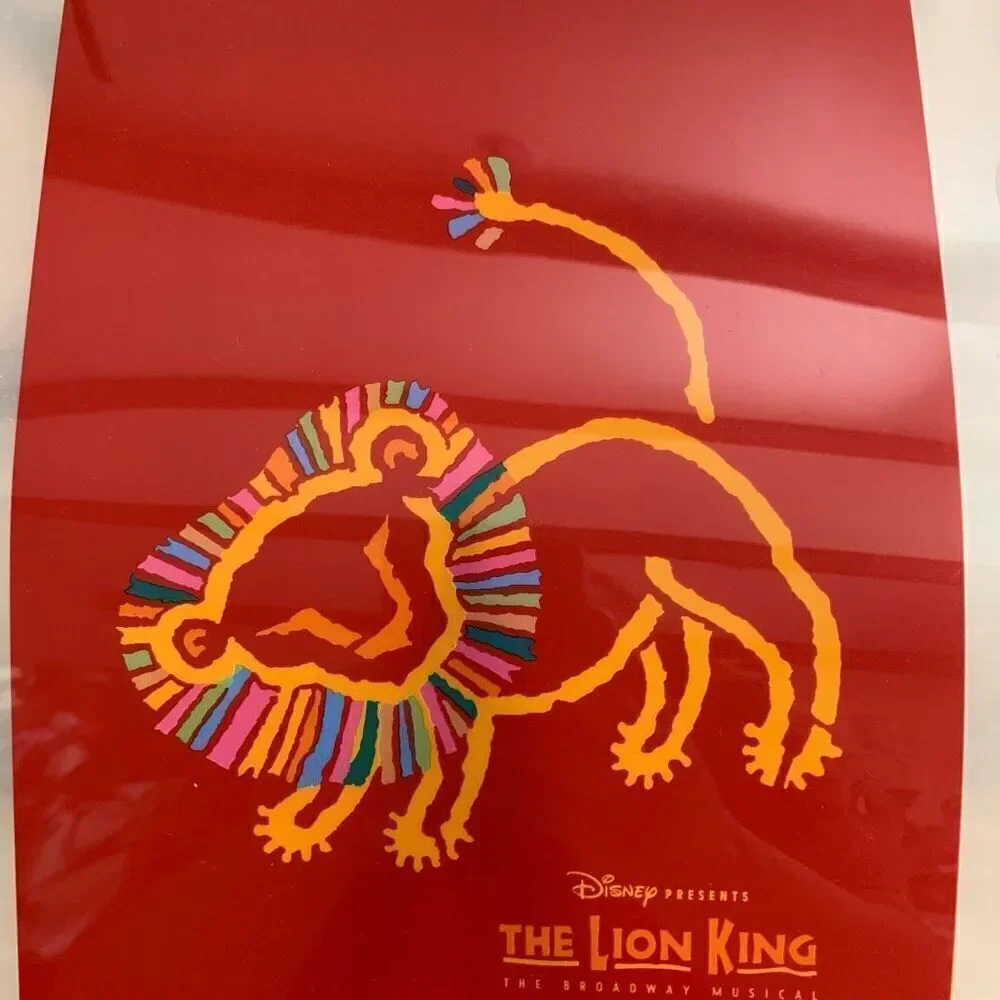 Vintage Disney’s the Lion King on broadway souvenir folders  set of 2